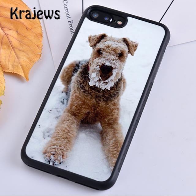 Krajews Airedale Terrier Dog Phone Case Cover For iPhone 17 Air 16 15 14 Plus 11 12 13 Pro Max Coque Shell Fundas