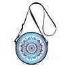 Mandala Print Round Shoulder Bag Casual Messenger Bag for Woman Best Gifts 2D Flat Casual Daily Crossbody Bag