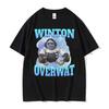 Winton Overwat Meme Funny Gaming T Shirt Unisex High Quality Casual Oversized Tshirts Unisex Retro Cartoon Pure Cotton Tshirt Tops