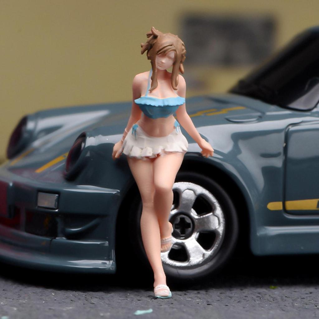 1/64 Scale Swimsuit Girl Figurine, Photo/diorama Prop for Role-playing, Office Decoration Or DIY