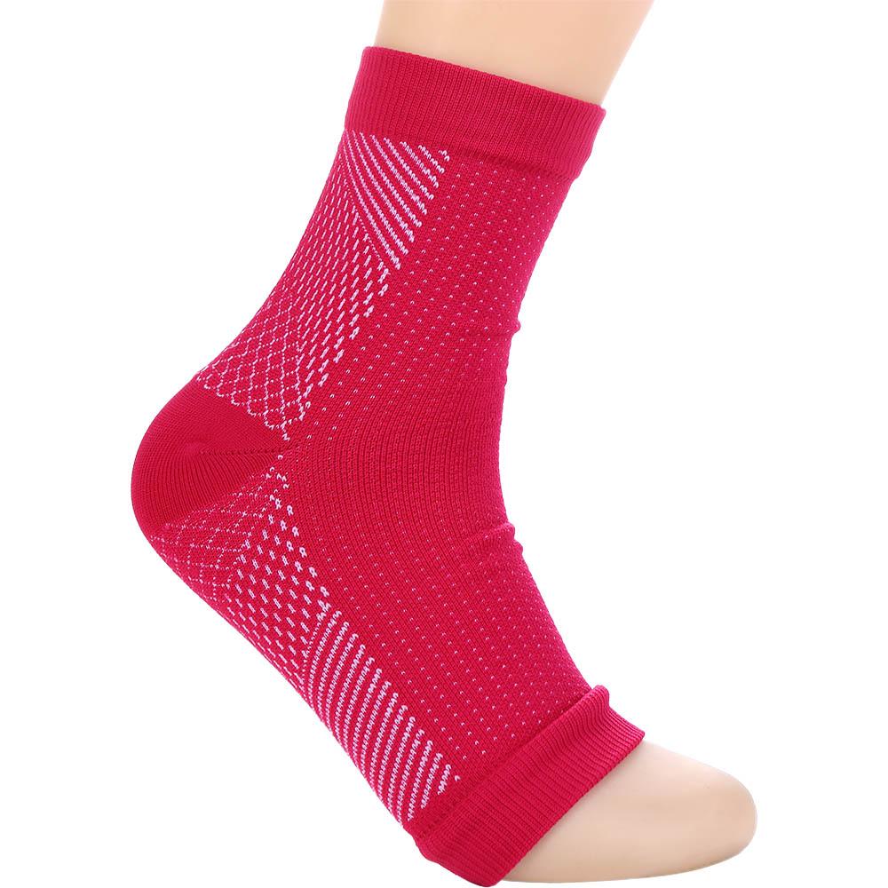 

Brace Guard Recovery Socks Compression Sock Nylon Protective Socks Tight Casual Socks Elastic Bandage Sleeve Foot Sleeves L розы красного
