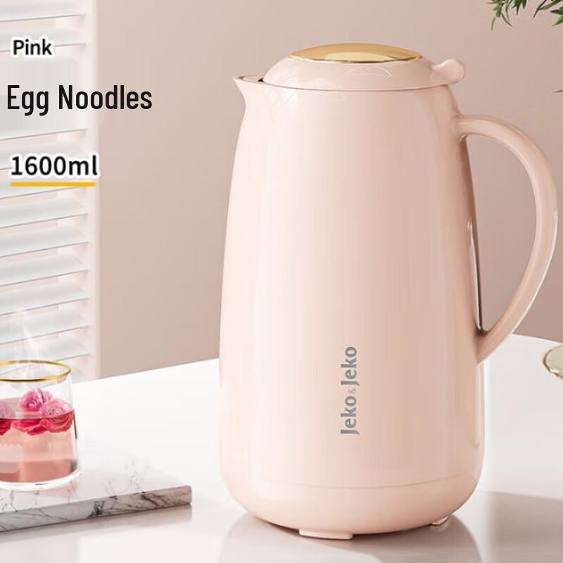 JEKO&JEKO 1.6L Insulated Glass Liner Thermos Bottle