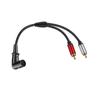 3Pin Male To 2RCA Male Splitter 3Pin To 2RCA Stereo Patching Sound Cable Interconnect Duplicator Cable Adapter