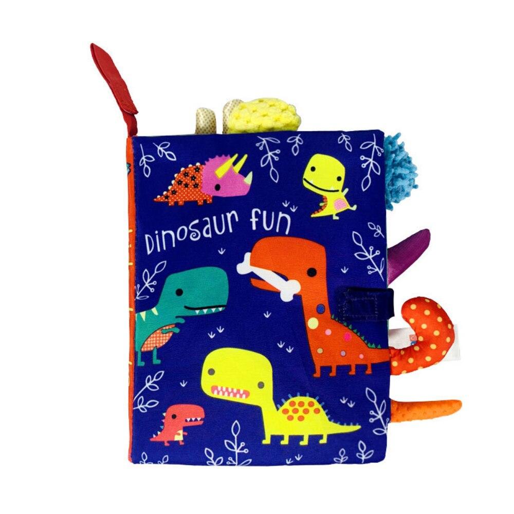 0-36M Baby Early Learning Toy Tail Cloth Book Parent-child Interactive Sound Paper Puzzle Cloth Book Rattle