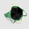 2025 Vintage Color Striped Commuter Tote Canvas Bag Large Capacity Niche Premium Handheld Shoulder Bucket Bag