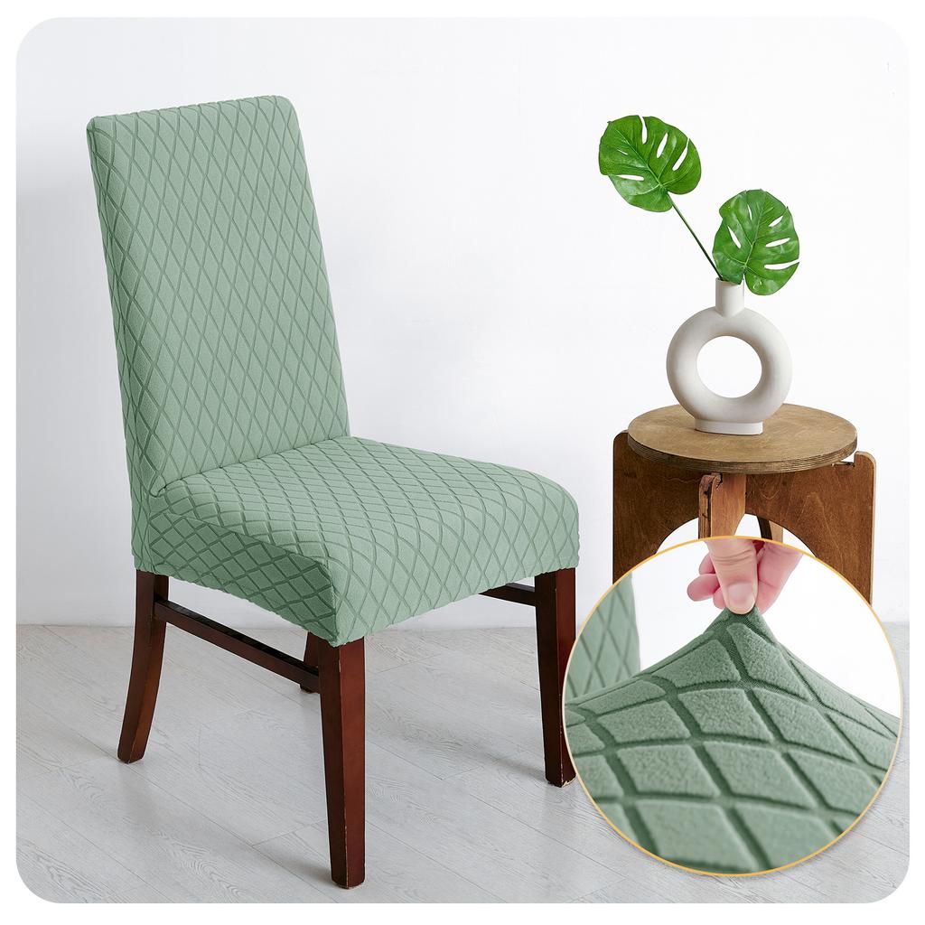 Maulingge Elastischer Heim Esszimmerstuhlbezug Hotel Jacquard Stuhlbezug Staubdichter und Fleckenabweisender Stuhlbezug Bezug
