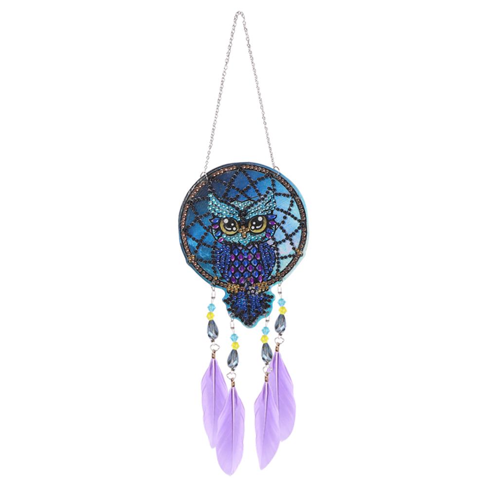 1PC Diamond Painting Dream Light Catcher Wind Chimes Crystal Craft Kit Pendant Home Wall Door Decor