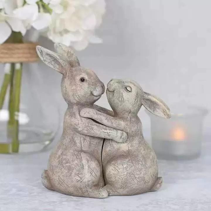Resin Crafts Elephant Couple Hug Statue Wedding Anniversary Gift Birthday Home Decoration Creative Love Animal Hug Statue