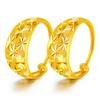 Orecchini da donna in oro 18 carati, eleganti orecchini tridimensionali a forma di fenice in oro AU750 e