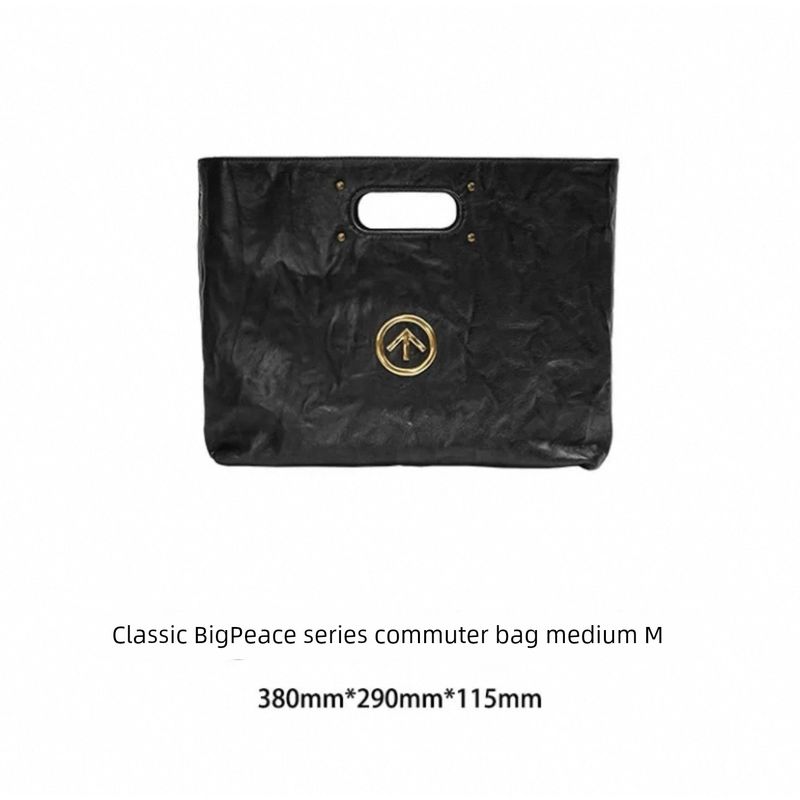 

2025 New Black Stone Arrow Tote Bag Carry Commuter Shoulder Shoulder Large Capacity Handbag Tote Bag Medium Gold Label-M