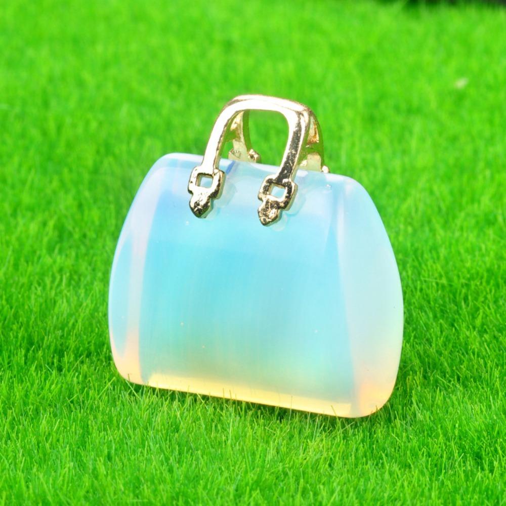 Heal the Mind Quartz Crystal Home Decoration Handbag Pendant Healing Crystal Crystal Bag Stone Bag