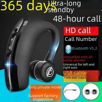 Auricular Bluetooth V9 Inalámbrico Verdadero con Gancho para la Oreja para Coche Estéreo