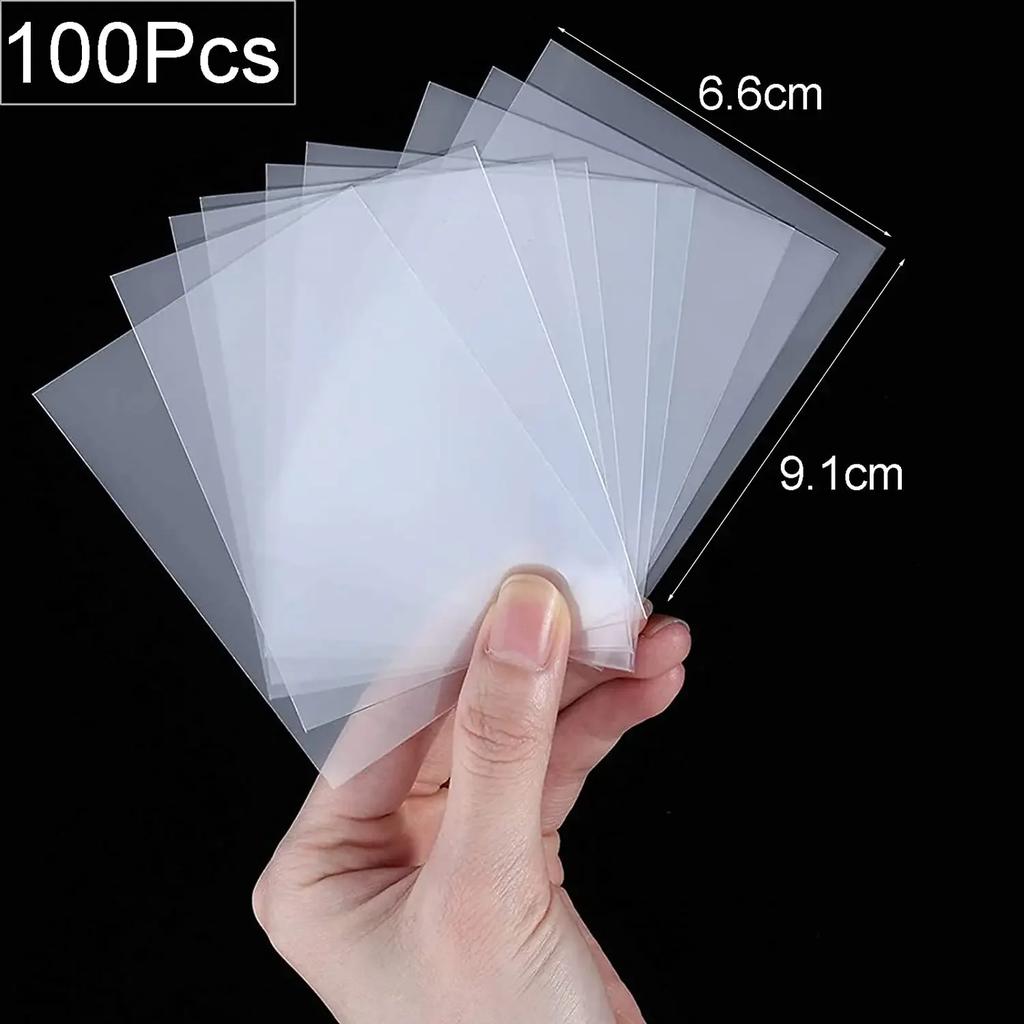 100Pc Standard Card Sleeves Clear Deck Card Protector Sleeve For Trading Card Magic Baseball The Gathering Mtg Board Game Yugioh