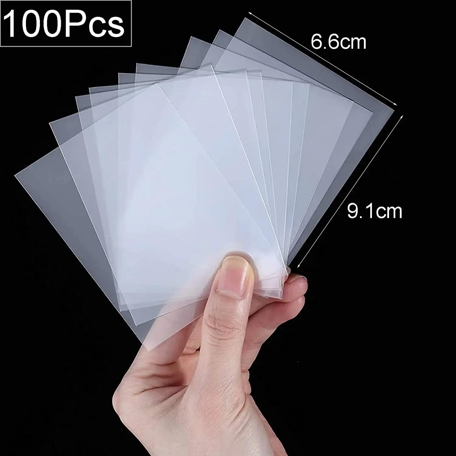 

100Pc Standard Card Sleeves Clear Deck Card Protector Sleeve For Trading Card Magic Baseball The Gathering Mtg Board Game Yugioh Set