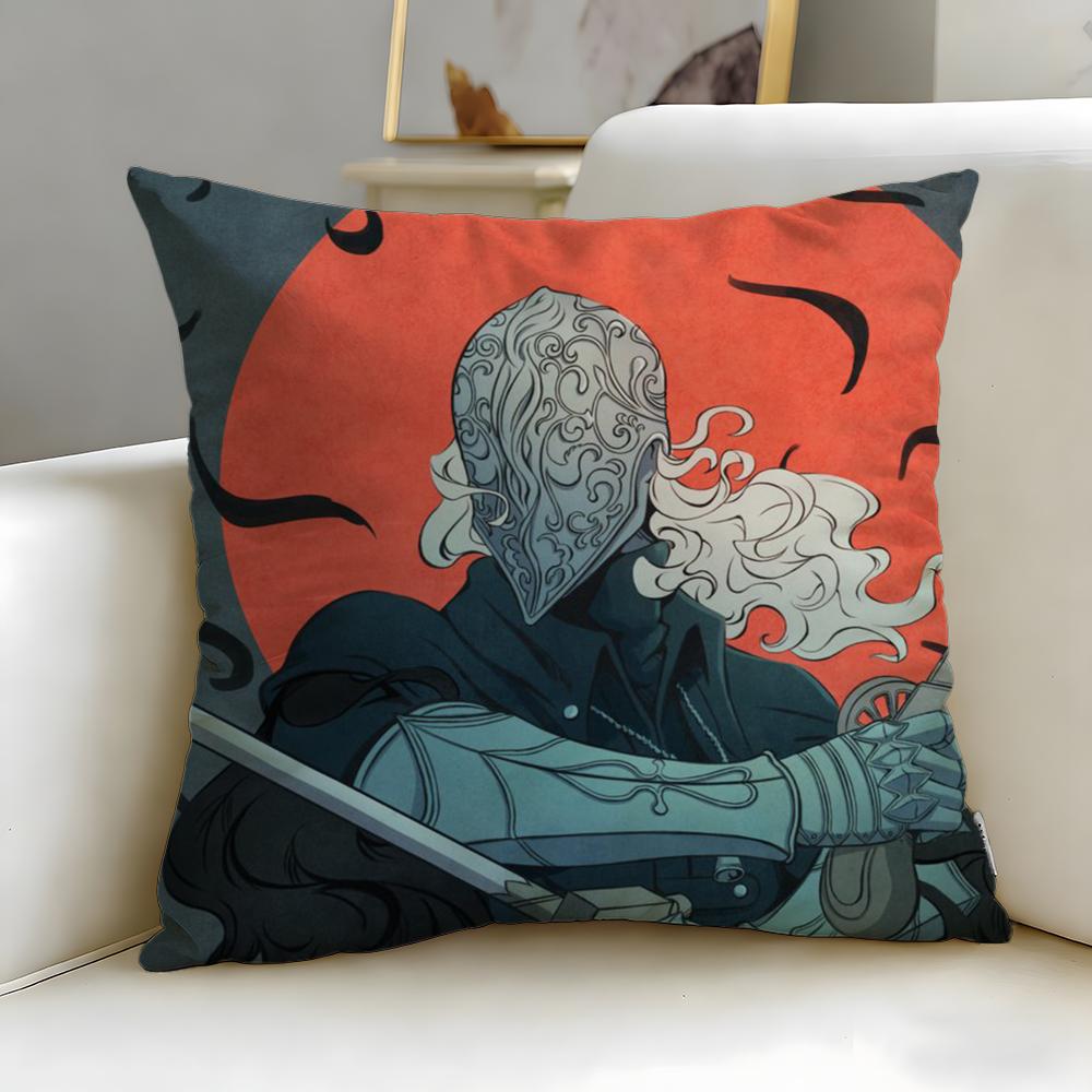 Classic Game Bloodborne Cushion Cover Soft & Easy-Wash Pillow Case – Versatile for Couch, Bed, Travel and Office