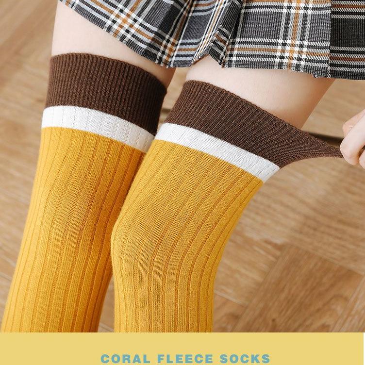 Strümpfe Damen Überkniestrümpfe Hohe Strümpfe Lange Socken Herbst Winter Dicke JK-Strümpfe