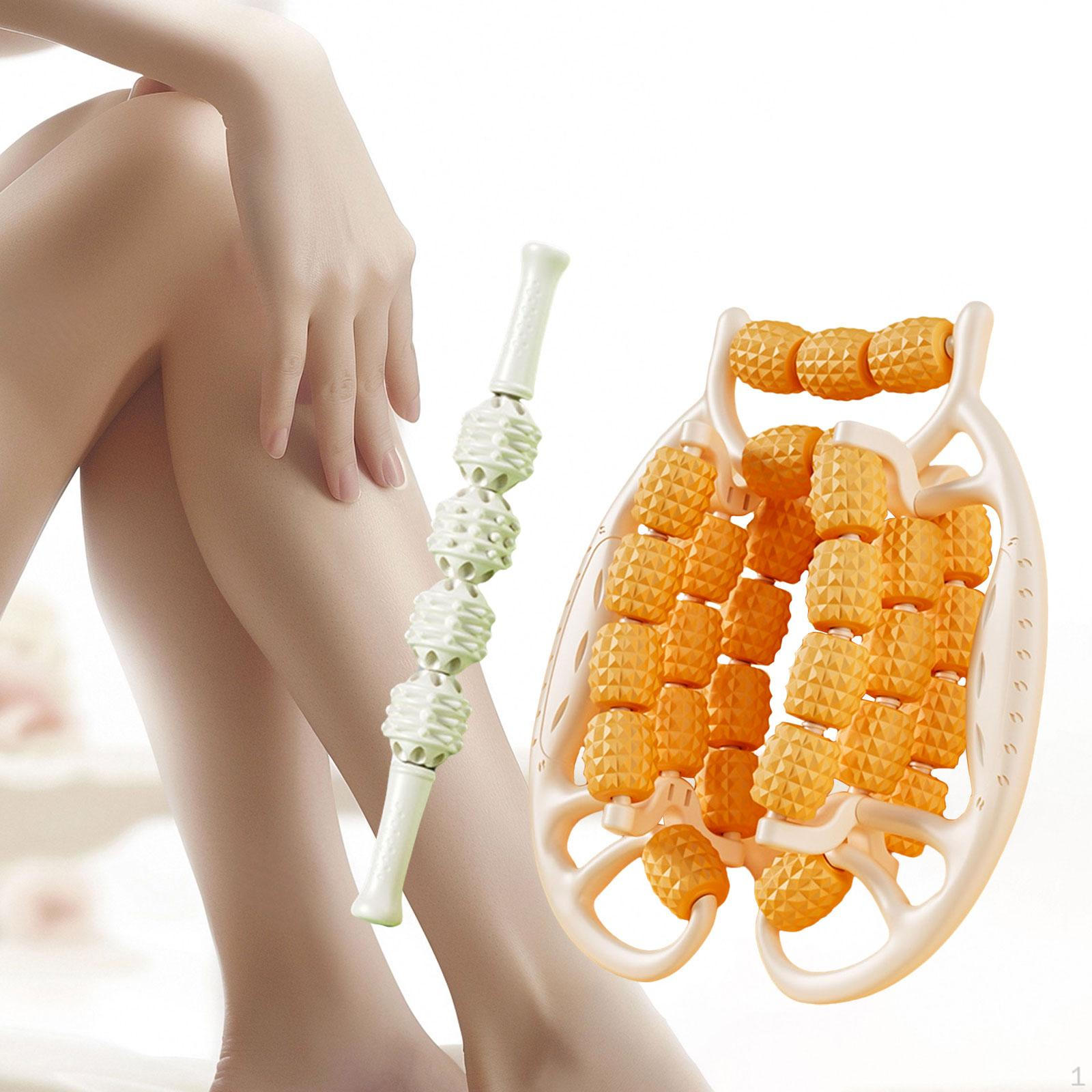 

29 Колісний фасціальний м язовий ролик Точки натискання градуса Міцний масажер для ніг для литок помаранчевий