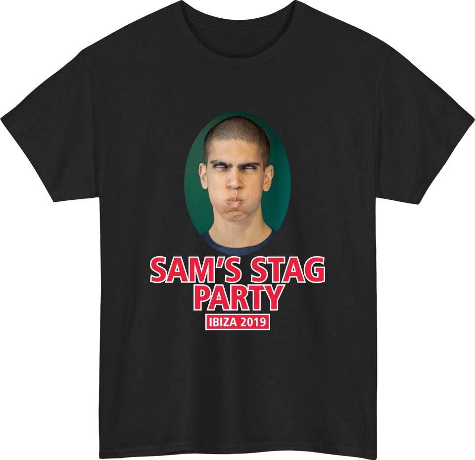 

Personalised Stag Party Photo T-Shirt Custom Name City Year Bachelors Party Top S