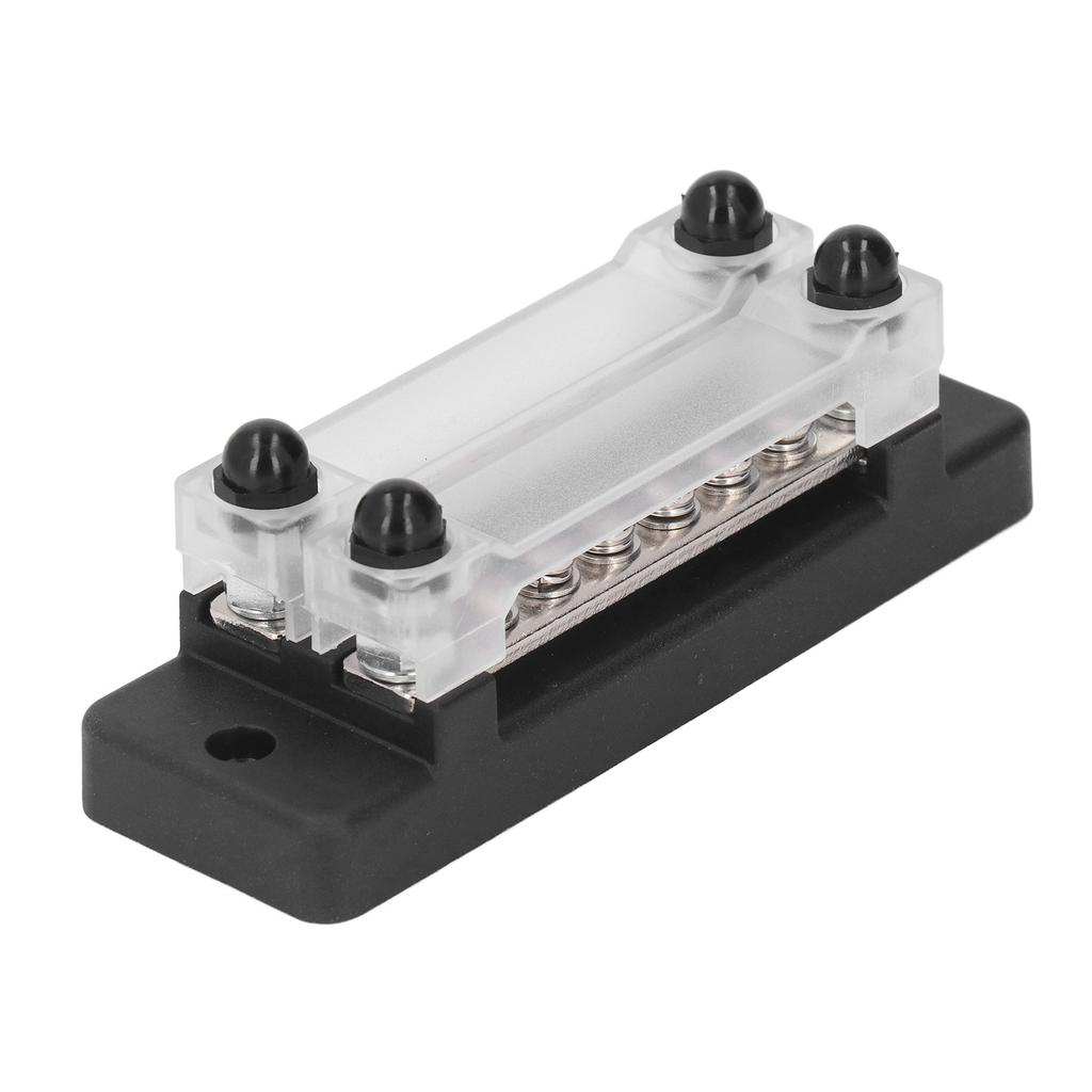 Bus Distribution Block 12 To 48V 150A Rust Proof Black Bus Bar Power Distribution Block for Car Trucks RVs Marine Boats