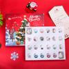 Set de 24 bucăți Calendar de Crăciun 2024 pentru brățări de Advent cu numărătoare inversă 24 de zile Set de brățări de Crăciun DIY