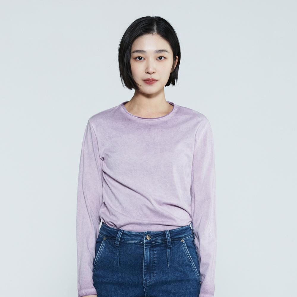 Burkeru Women S 30S Single Dyed Long Sleeve Ts Pink Pink_F