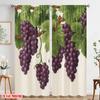 2pcs,2D Plane Printing Print Curtains Vineyard Bounty Polyester Woven (without Rod) All Seasons Ldeal for Various Room Types