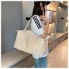 New Travel Bag Tote Bag Fresh Plaid Female College Student Backpack Travel Bag