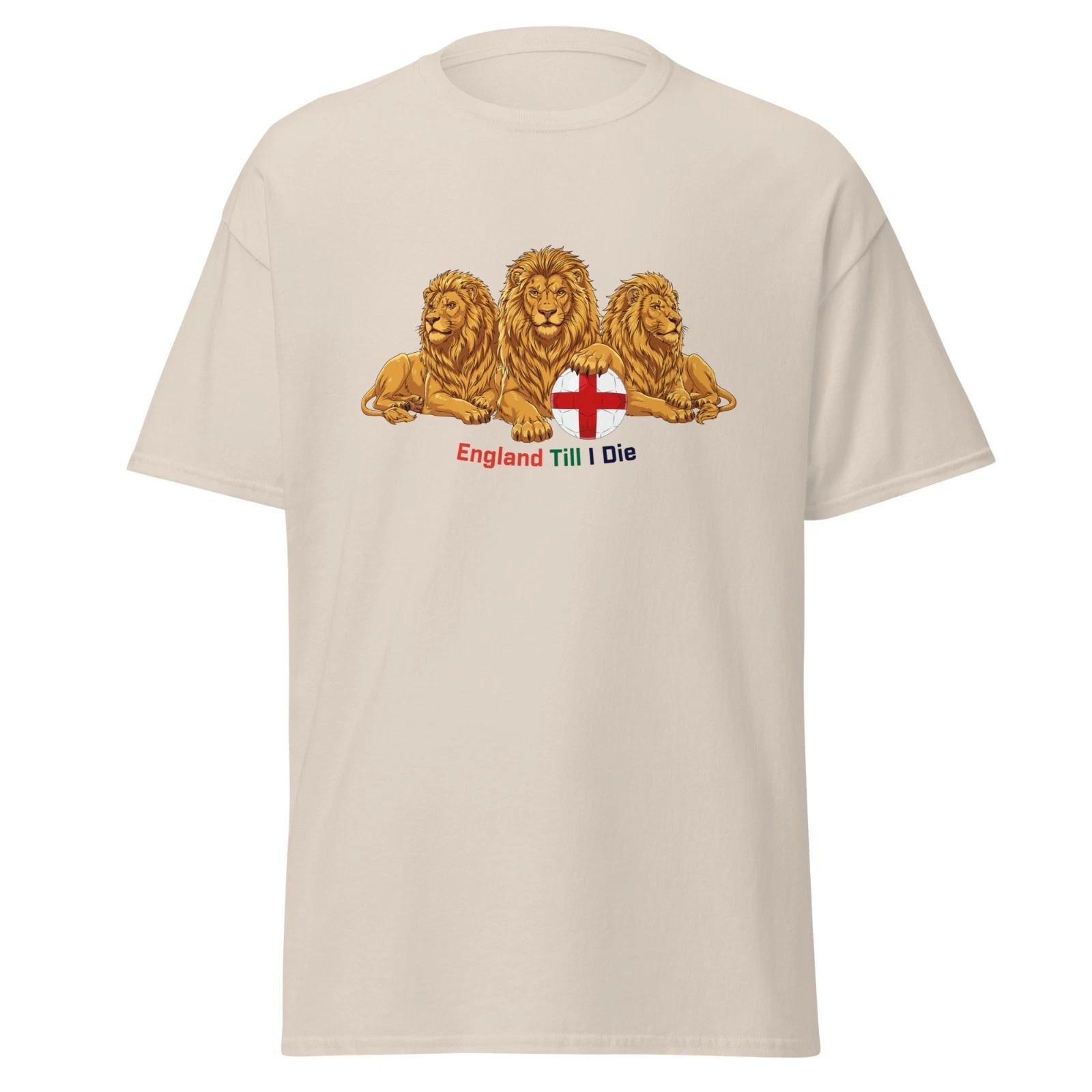 England Football Fan T-Shirt Three Lions St George Flag World Cup Tee XL