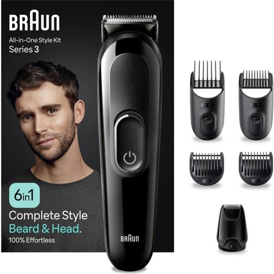 

Braun Series 3 MGK3420 Универсальный набор для укладки волос, мужской набор для ухода «6-в-1»