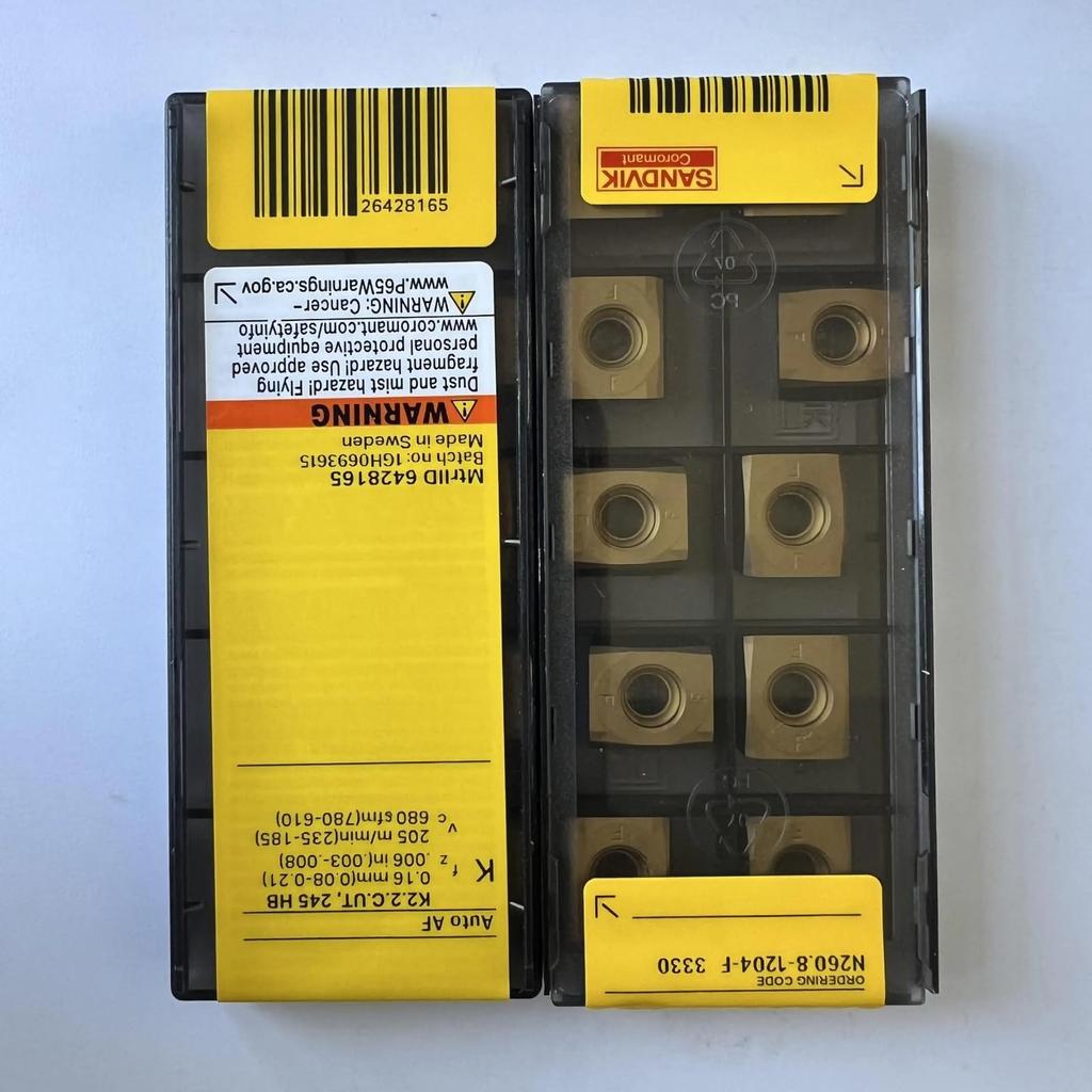 Original Sandvik / N260.8-1204-F 3330 CNC lathe carbide blade 10 PCS
