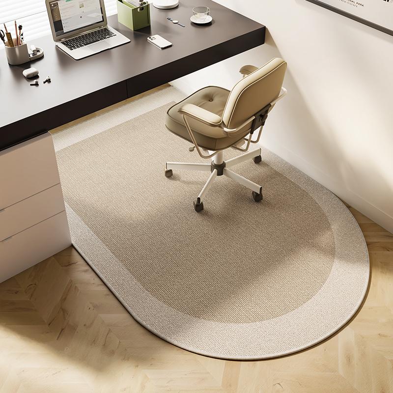 Bedroom Study Carpet Computer Chair Non-slip Floor Mat Coffee Table Desk TPR Bottom Anti-slip Carpets Large Rounded Corner Rug