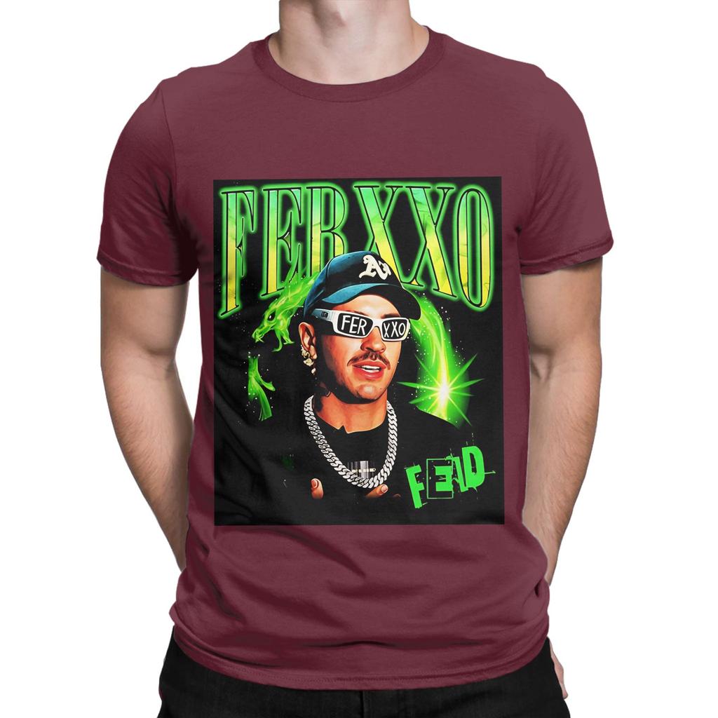 Feid Ferxxo Neon Style Latin Music Art Portrait Funny 100 Cotton TShirt Feid Tops Tees For Unisex