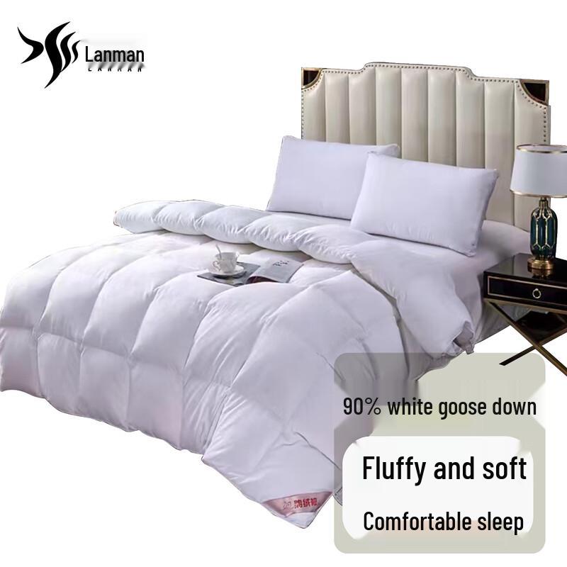 Lanman White Goose Down Comforter