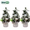 1-10PCS Mini Christmas Tree 20cm Desktop Decor with Gift Box Creative Holiday Ornament for Kids Room Office Party Decoration