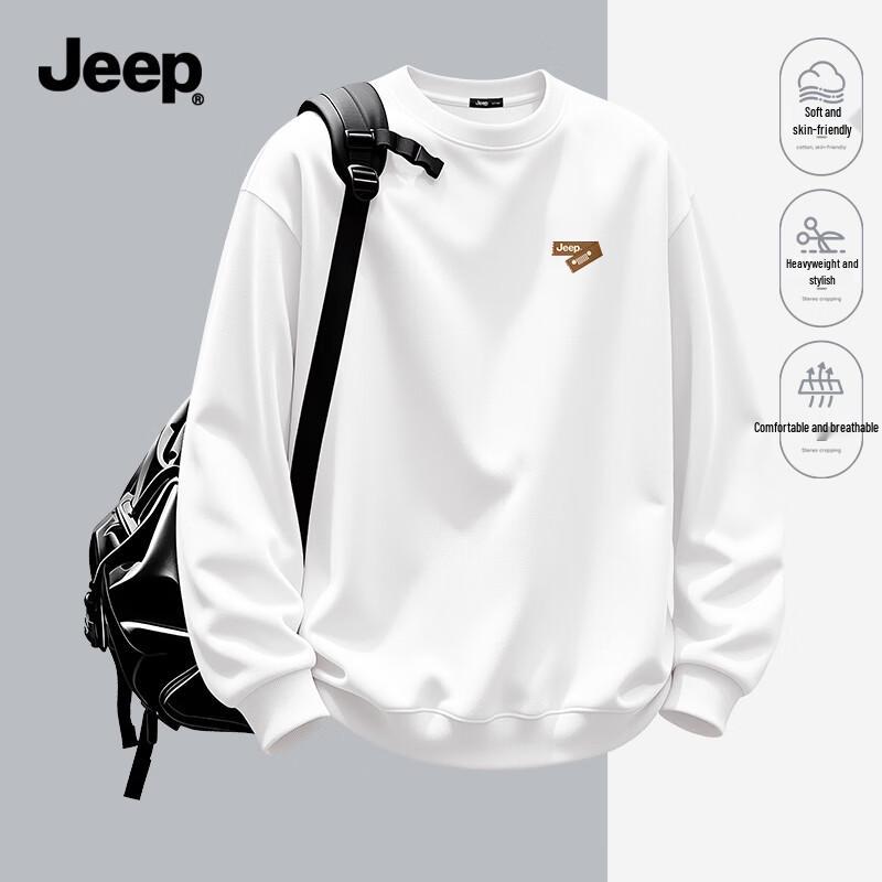 JEEP Men's Loose Fit Heavyweight Sweatshirt