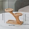 Flower Pot Shelf with Wooden Stand, Organizer for Planters, Display Holder Office Use