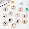 New Wooden Children's Early Education Cognitive Record Pendant Fun Calendar Display Puzzle Children's Room Ornament