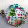 1pc Hello Kitty Christmas Edition Automatic Opening/Closing Umbrella with Foldable Design, 8-Rib Iron Frame, Outdoor Use, Festive Gift for Fans, Trave