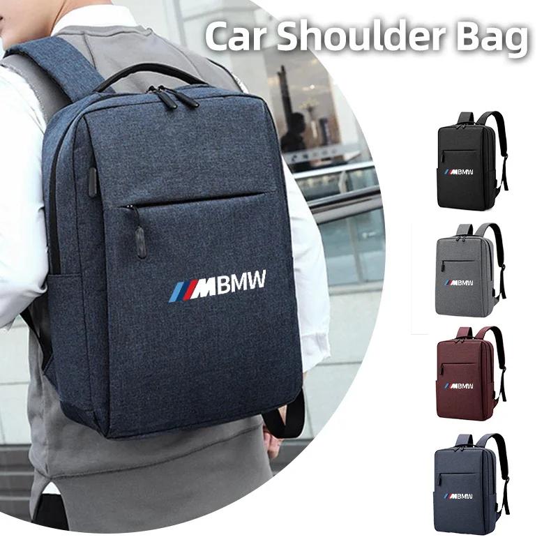 Car Sticker 2025 Hot Car LOGO New Business Bag USB Rechargeable School Bag Waterproof Laptop Bag Backpack For BMW Motorsport F11