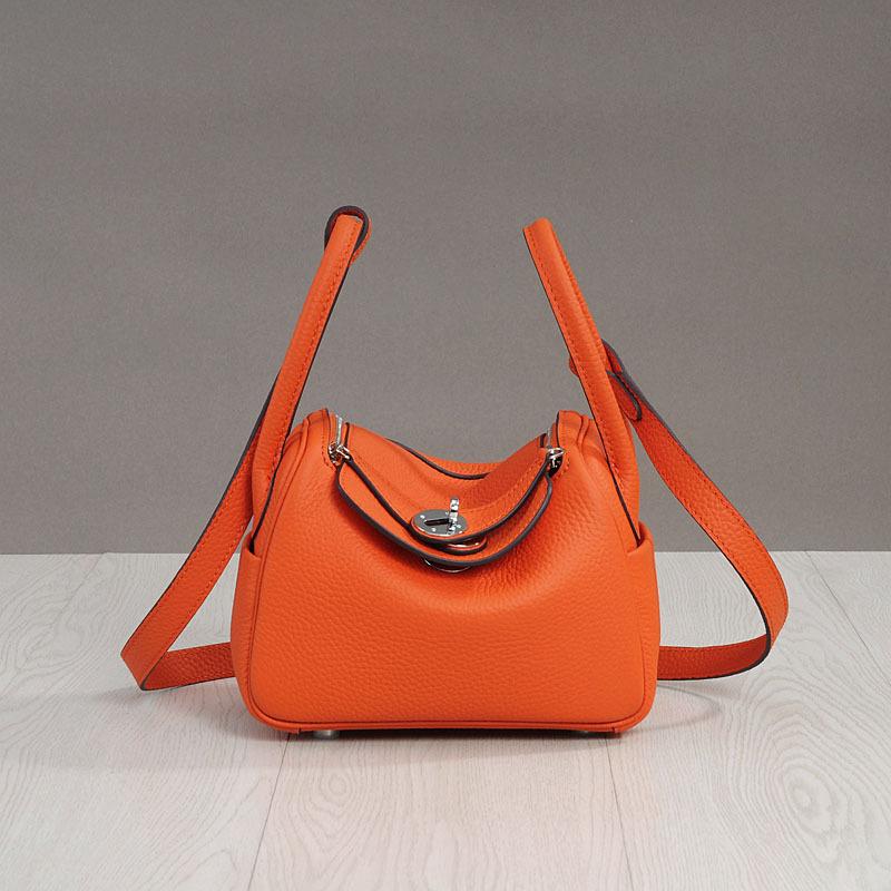 Módní taška Nová taška na léky Taška Lindi Vysoce kvalitní Vrchní vrstva Hovězí kůže Kabelka přes rameno Pravá kůže Dámská taška Explozivní