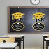 Runtowo Graduation Porch Sign Pendant , Congrats Grad Party Ornaments ,Class of 2026 Graduation Party Door Hanging