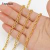 18K Gold Plated Brass 3:1 Special Chain Figaro Chain,High Quality Metal Chain for DIY Necklace Bracelet Making Accessories
