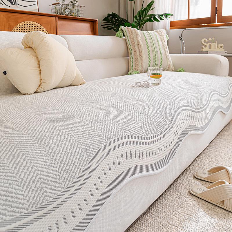 

Летняя диванная подушка особой формы 2025 новая летняя прохладная накидка на диван из ледяного шелка цельная диванная подушка-мат 70*70cm