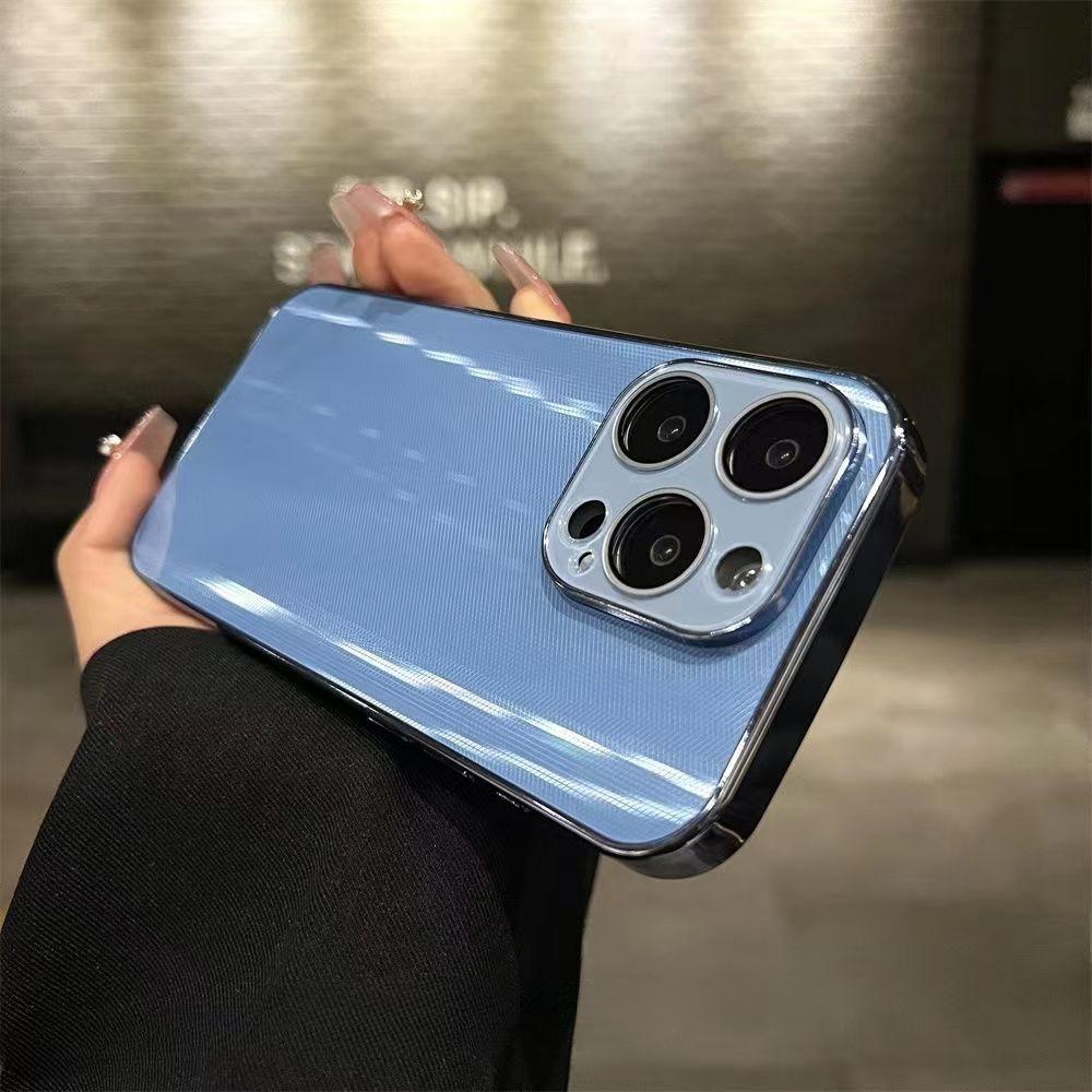 For IPhone15promax Phone Case for Apple 14 Dazzling Diamond Pattern 13 Electroplated Precision Hole 12 with Lens Film