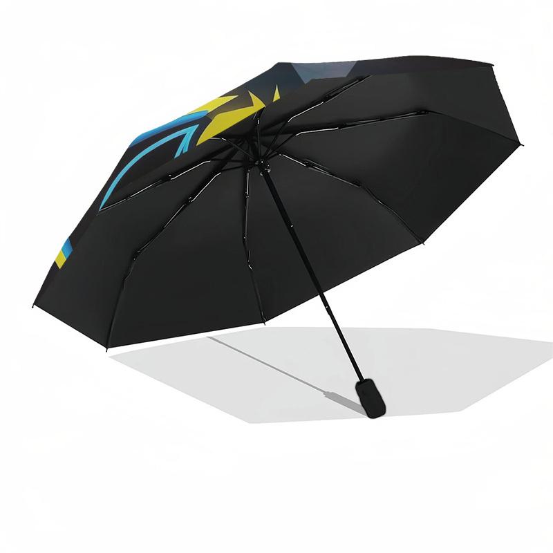 1pc Batman Symbol Sticker Umbrella with Plastic Handle,Suitable for All Seasons Travel Outdoor Multi-functional UmbrellaDCS157