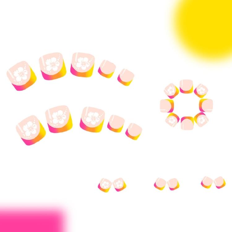 24pcs Designs False Toe Nail Glossy Short Square Fake Toenails Full Cover Glues On Fake Toe Nail Press On Toenails
