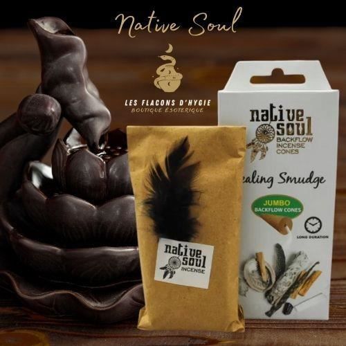 Cônes Backflow - Natives Spirit - Encens Native Soul Healing Smudge Cönes Backflow