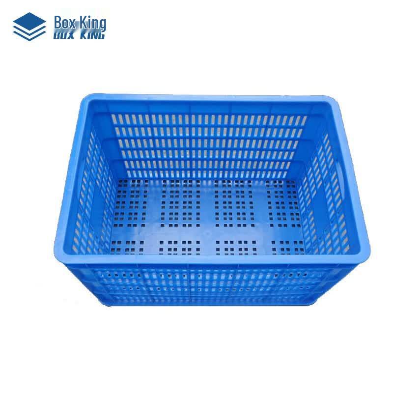Xiang Da Wang Xlj-05 Heavy-Duty Blue Plastic Crate Outer 600x420x360mm