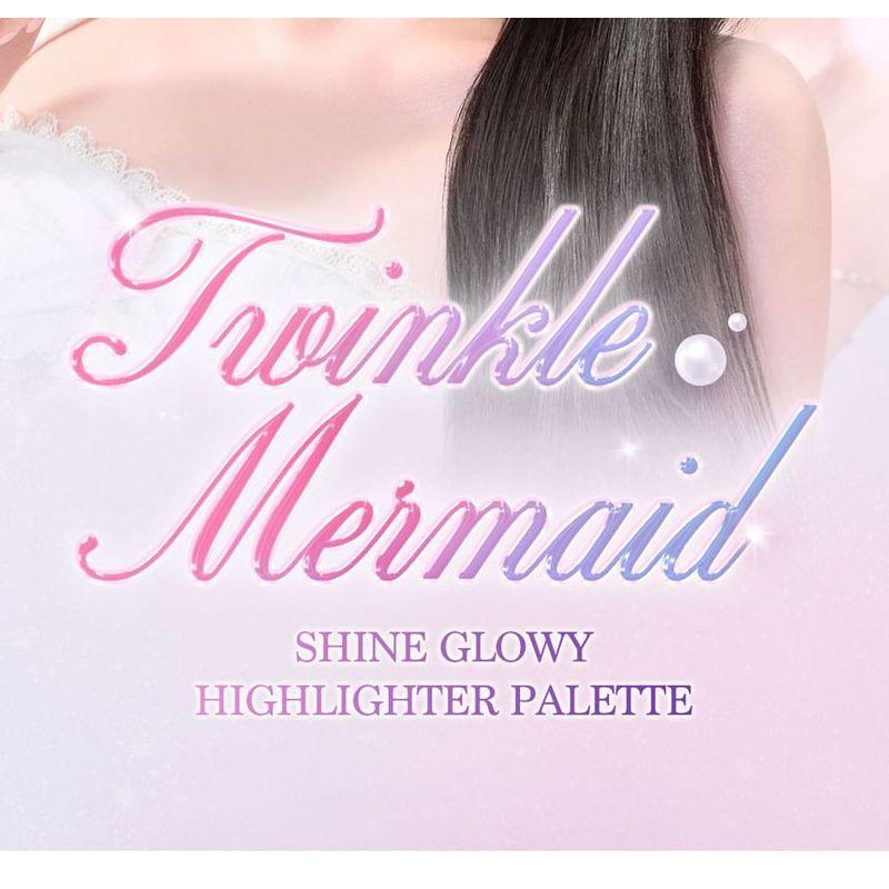 DASIQUE Shine Glowy Highlighter Palette Twinkle Mermaid Collection