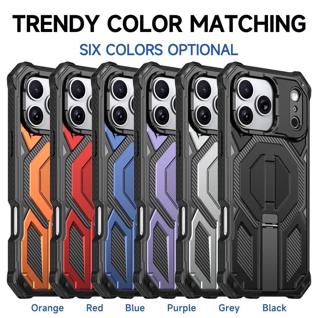 iPhone 17 Pro Max Magnetic Stand Magsafe Airbag Drop-Proof Protective Case